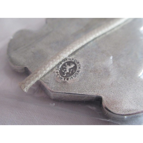 Longaberger SANTA BEAR Danforth Pewter USA Tie On Christmas Holidays USA Made - Picture 8 of 11